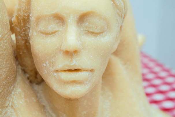 104Cheesy Sculpture (detail)_2013 _parmesan cheese