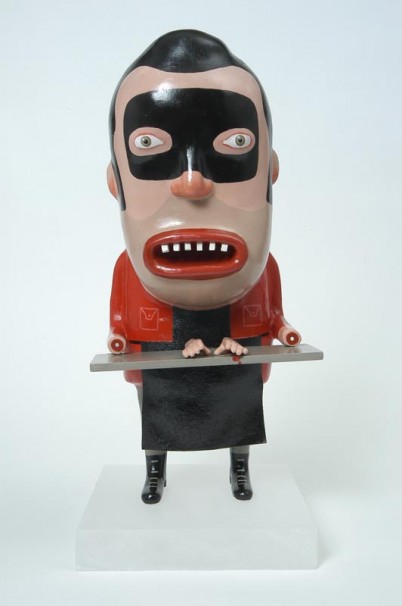 105Butcher_2005_Painted Aluminum cast_hight 28cm