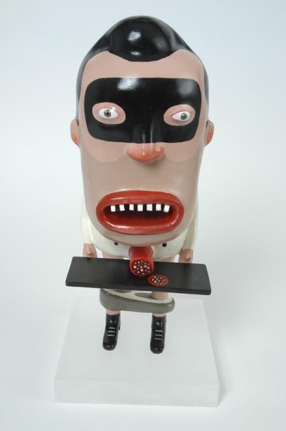 108Chef_2005 _Painted Aluminum cast_hight 28cm