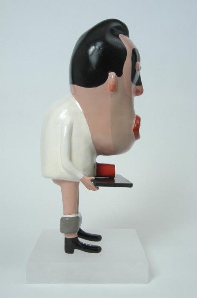 110Chef_2005_Painted Aluminum cast_hight 28cm