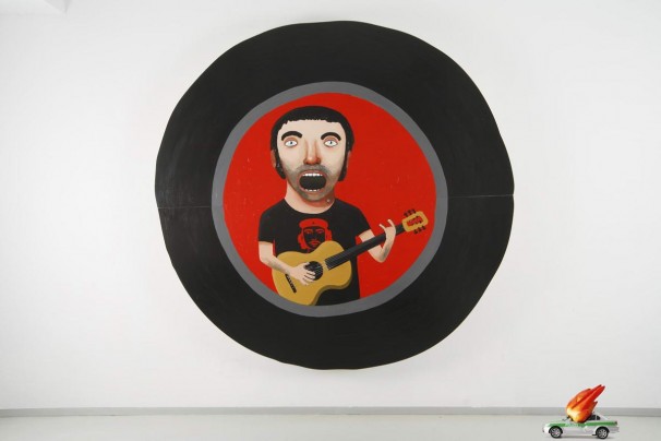Zoya cherkassky, From the project Revolutuin Song, 2008, 222 cm diame