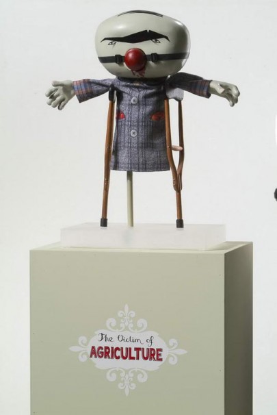 115The victim of AGRICULTURE _2004_Mixed Media_hight 48cm