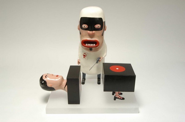 121Surgeon_2005 _Painted Aluminum cast_hight 28cm