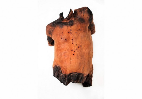 123Jericho 9 mm_2013_burnt and fired wood_70x53x30 cm