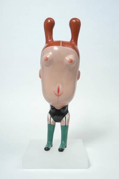 123Prostitute_2005 _Painted Aluminum cast_hight 28cm