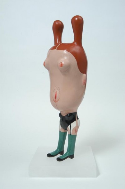 124Prostitute _2005_Painted Aluminum cast_hight 28cm