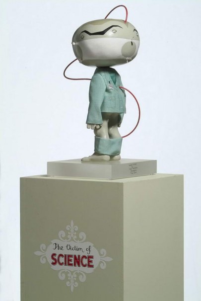 130The victim of SCIENCE _2004_Mixed media_hight 48cm