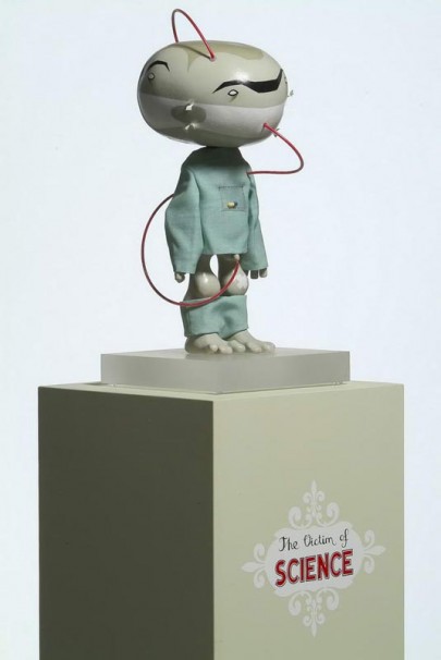 131The victim of SCIENCE_2004_Mixed media_hight 48cm