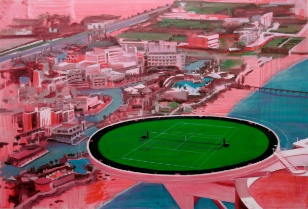101Tennis_2011_oil on canvas_120x180 cm
