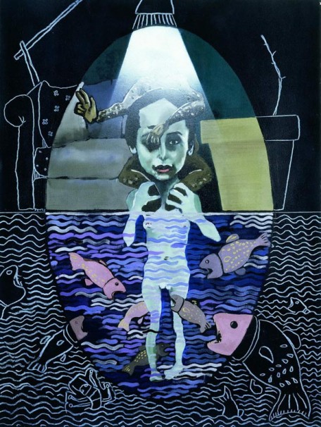 102Martyr Christopher_1991_oil on paper_76x58 cm