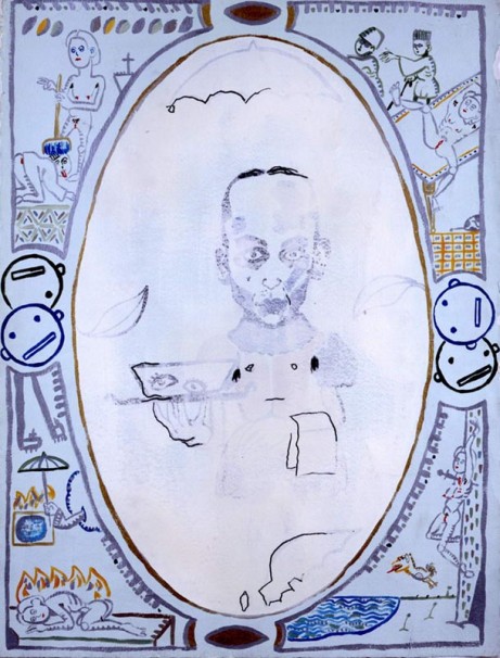 103Martyr Lucy_1991_oil on paper_76x58 cm