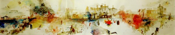 103Untitled_2010_ink and watercolor on paper_72x347 cm