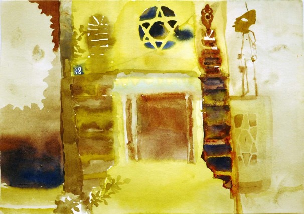 10638 Mesilat Yesharim_2010_ink and watercolor on paper_21x30 cm