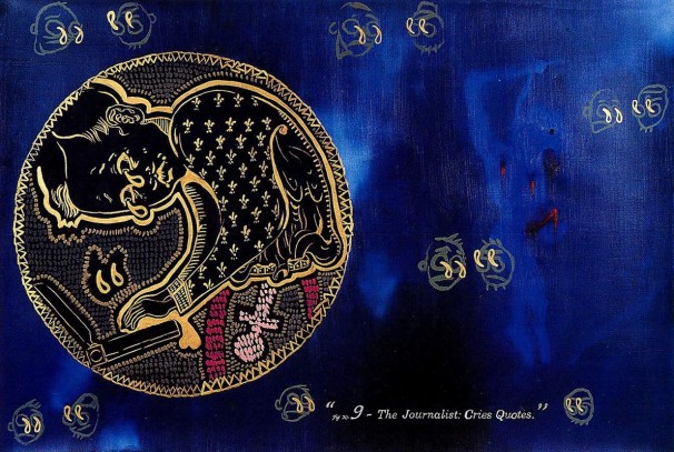 107Jurnalist_1994-1996_oil on paper_70x100 cm