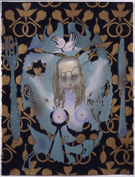 107Martyr Agatha 1_1992_oil on paper_76x58 cm