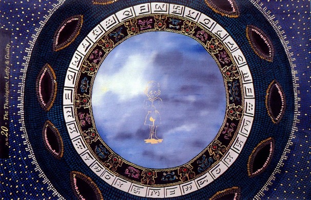 109Theologian_1994-1996_oil on paper_70x100 cm