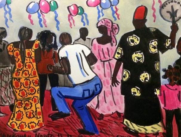 111Favour's Party_2014_Markers and watercolor on paper_15.5x20.5 cm