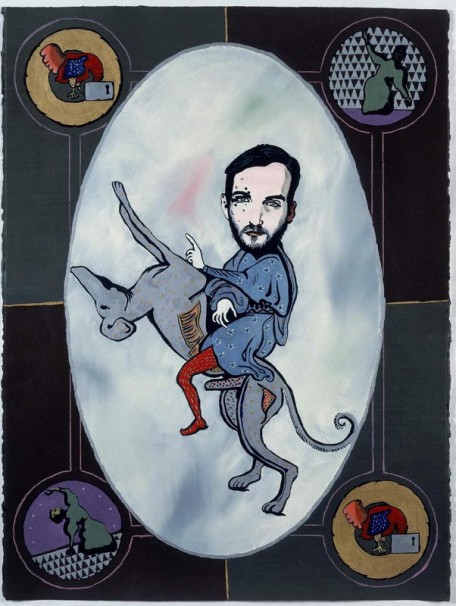 111Martyr Vitus_1992_oil on paper_76x58 cm