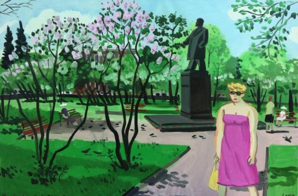 113Lenin, Perm_2013_oil on linen_60x90 cm