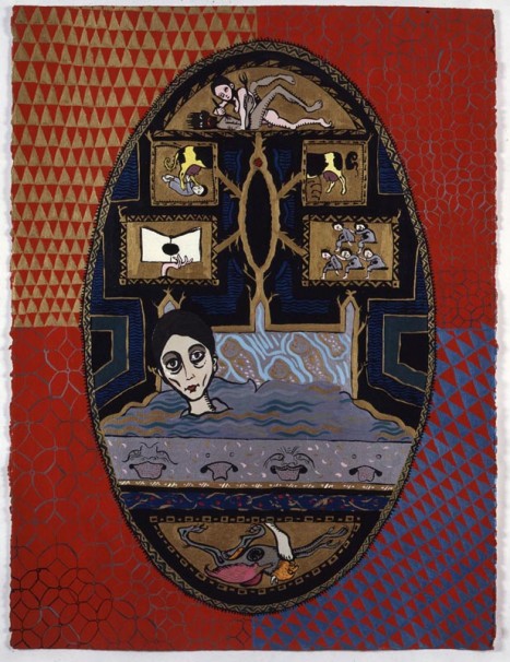 115Martyr Perpetua 2_1992_oil on paper_76x58 cm