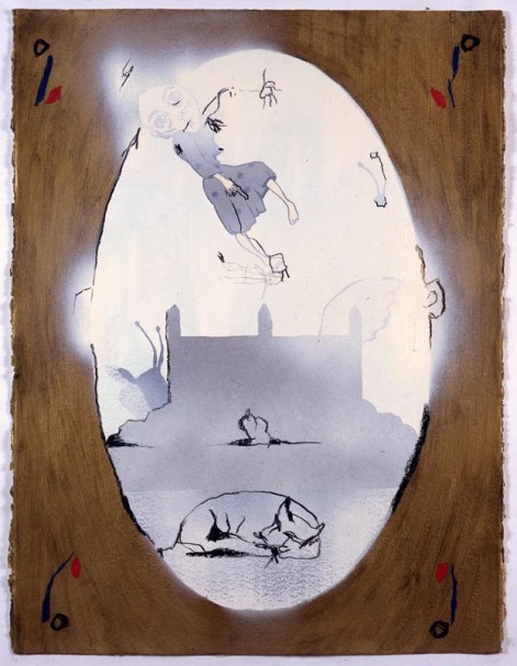 116Martyr Perpetua 3_1992_oil on paper_76x58 cm