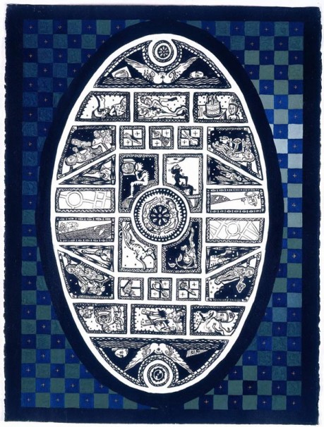 117Martyrs' City Plan_1992_oil on paper_76x58 cm