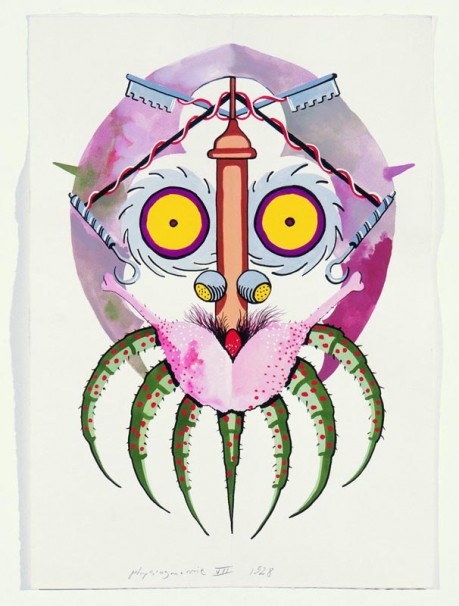 118Physiognomies_1928_gouache on paper_50x35 cm
