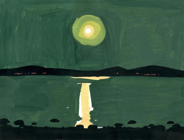 119The Dead Sea_2011_paint markers on paper_30x42 cm