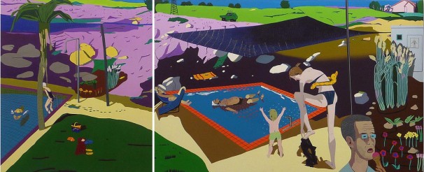 303Swimming Pool_2006-2009_acrylic on canvas (detail)