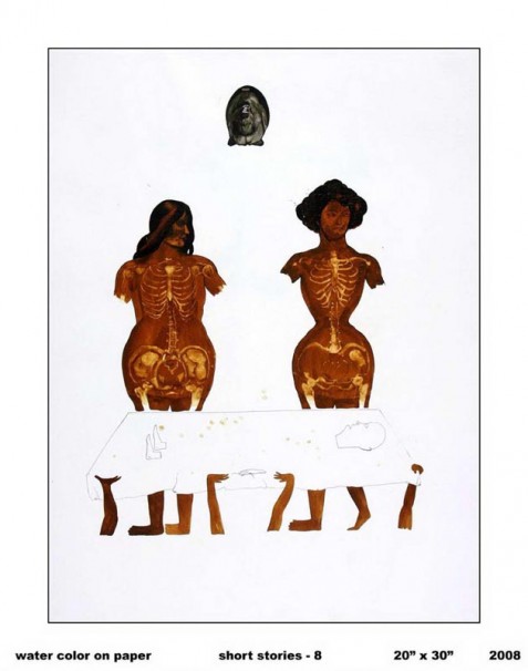 324Short Stories #8_2008_water color on paper_75x55 cm