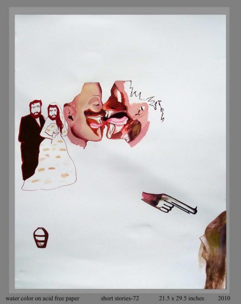 325Short Stories #72_2010_water color on paper_75x55 cm