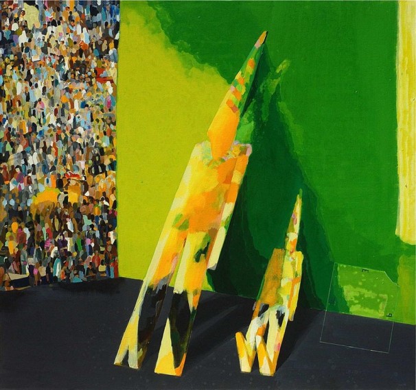 326Wise Fools_2011_acrylic on canvas_142x152 cm