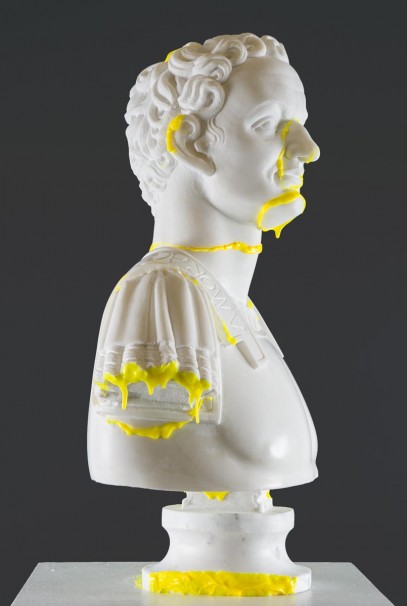 113Amor Ac Deliciae Generis Humani (Titus Flavius Vespasianus)_2013 _marble, polyurethane and phosphoric color_64x50x22 cm