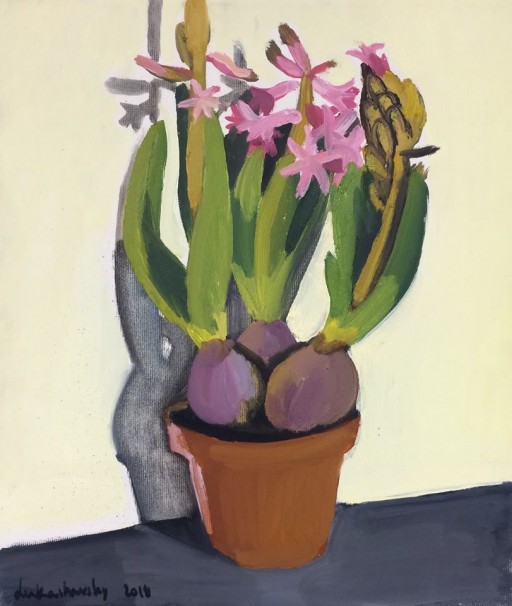 506Hyacinth_2014_oil on canvas_30x30 cm