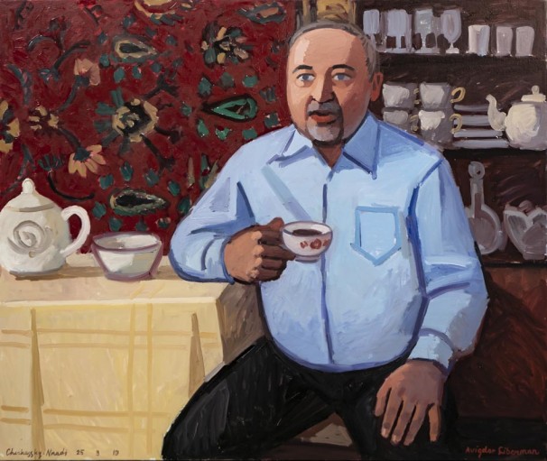 201Zoya Cherkassky_Avigdor Liberman_ 2019_Oil on linen_90x120 cm